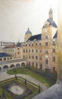 La cour du Lycée Louis Le Grand - Paris